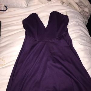 Strapless Purple Tobi Dress